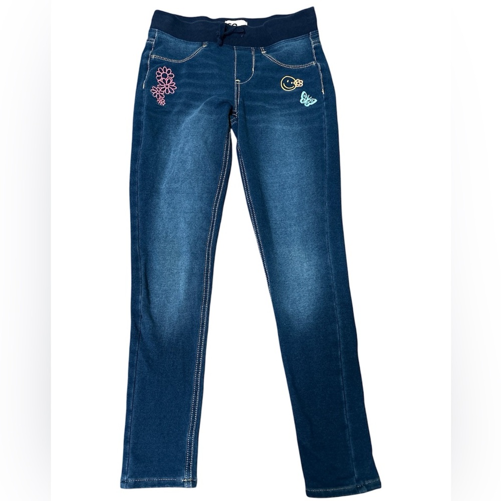 Girls SO Ribbed Waist Jegging Denim Blue Skinny Fit Elastic ribbed waistband-12